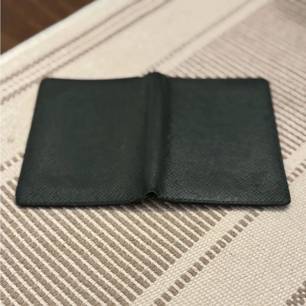 Taiga Leather Louis Vuitton Green small goods